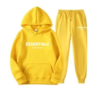 Essentials Hoodie Yellow TrackSuit