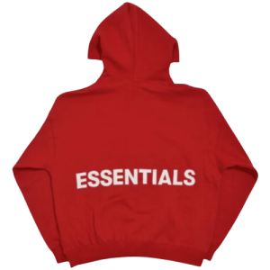Fear of God Essentials Red Hoodie