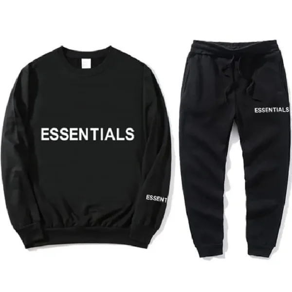 Fear of God Essentials Sweatshirts Black Tracksuit