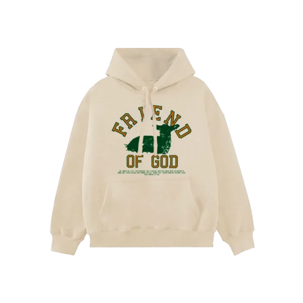 Cream Friend Of God Hoodie