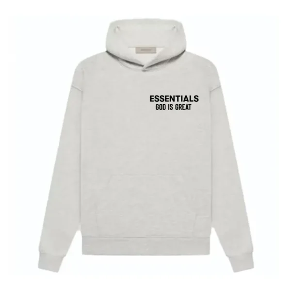 Essentials God Is Great Gray Hoodie