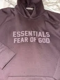 Plum Purple Essentials Hoodie photo review